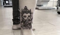 吃瓜腿纹身,潮流与个性的完美融合